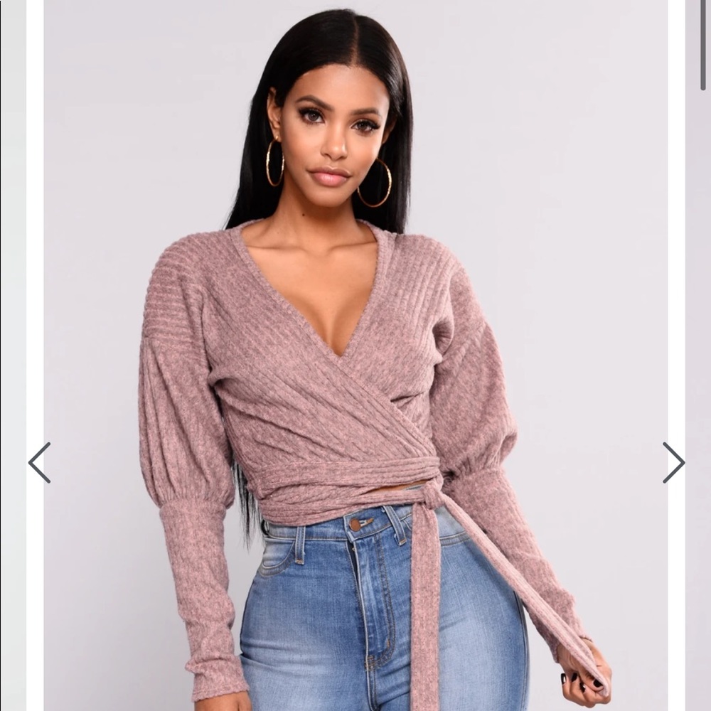 Cute Pink wrap crop
